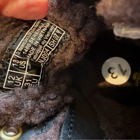 Dr. Martens 1460 Serena Winter Boot Boots Girls Sz 13 NEW NWT Shoes Faux Fur - Picture 9 of 12